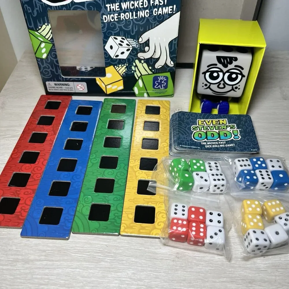 Even Steven's Odd Dice Game COMPLETE Educational Insights 2013 Family Friends